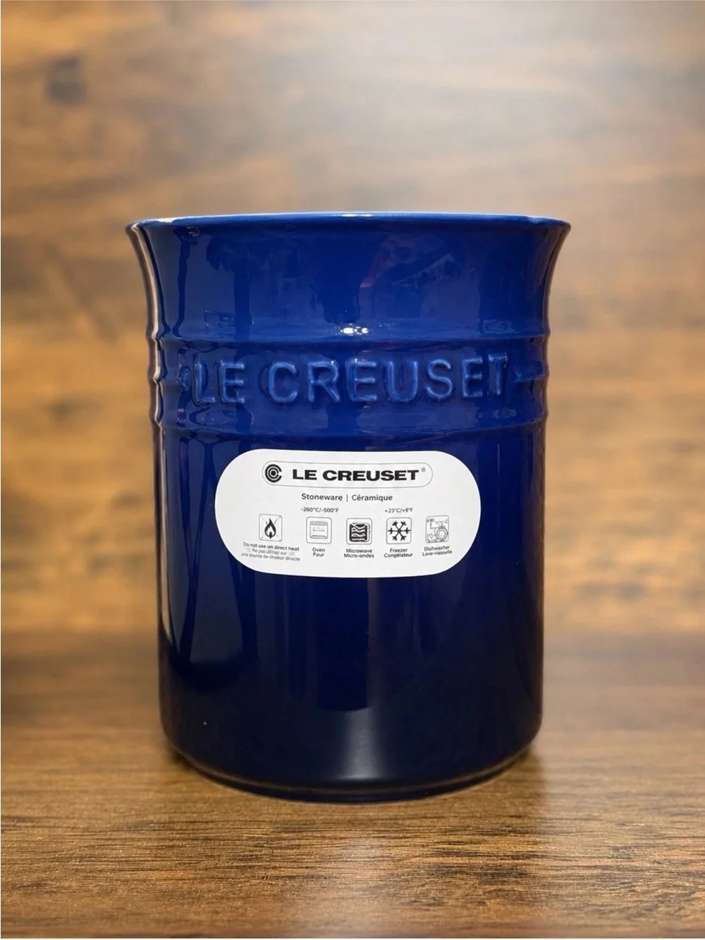 INDIGO LE CREUSET Utensil Crock New 1L Brand New